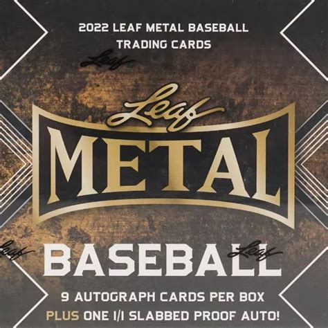 leaf metal baseball hobby box|leaf metal hobby box.